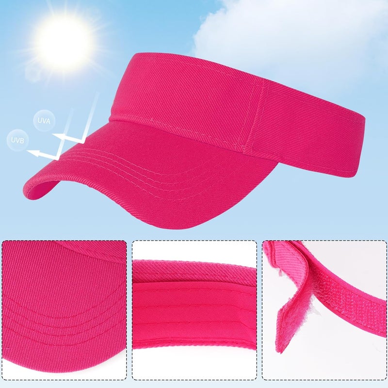 Marrywindix 1 Piece of Sport Wear Athletic Visor Sun Sports Visor Hat Visor Adjustable Cap for Women and Men (One Size) - Image 4